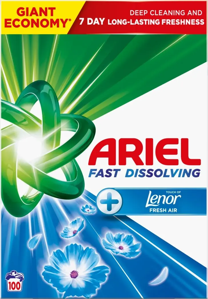 Proszek do prania uniwersalny ARIEL Fresh Air Touch of Lenor 100 prań 5,5 kg z Polski za $19.05 / ~71zł