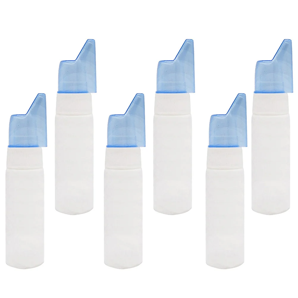 

6 Pcs 70ml Nasal Spray Device Bottle Empty Mini Mister for Nose Bottles Misting Travel Tiny Refillable Filling Saline