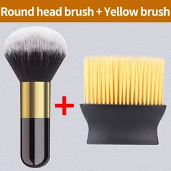 Premium Car Interior Dusting and Cleaning Brush (Round head  X brush)