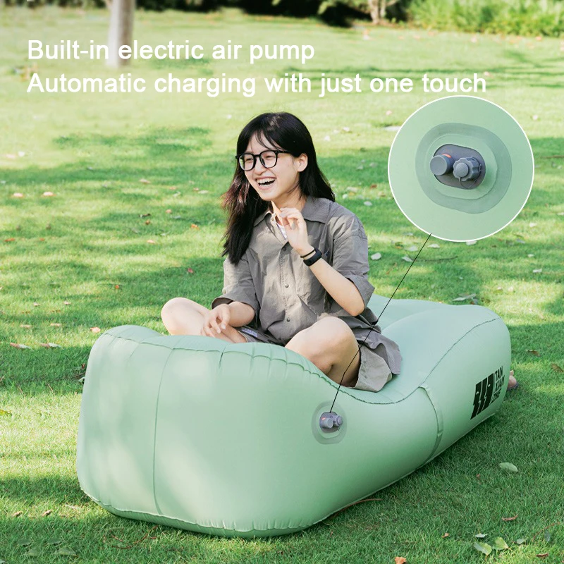 Inflatable sofa with power bank Camping Chairs EquipmentCamping