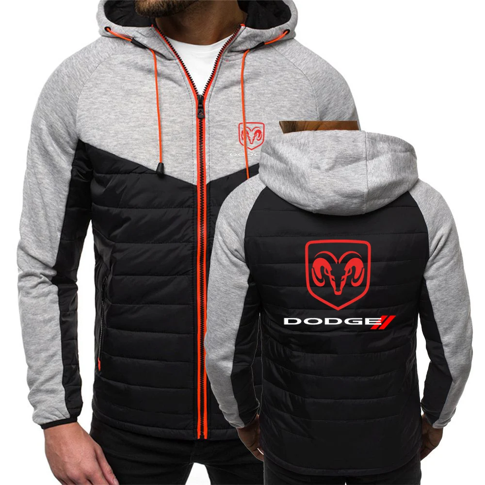 

Dodge Men's Winter new fashionable Jacket Fleece Outdoor Coat male leisure Hooded Windbreaker thickening keep Warm Outerwear