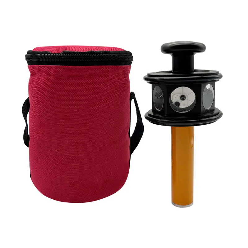 

0 mm offset 360 Degree Reflective Silver Coated Prism Compatible For Trimble Total Station All Metal