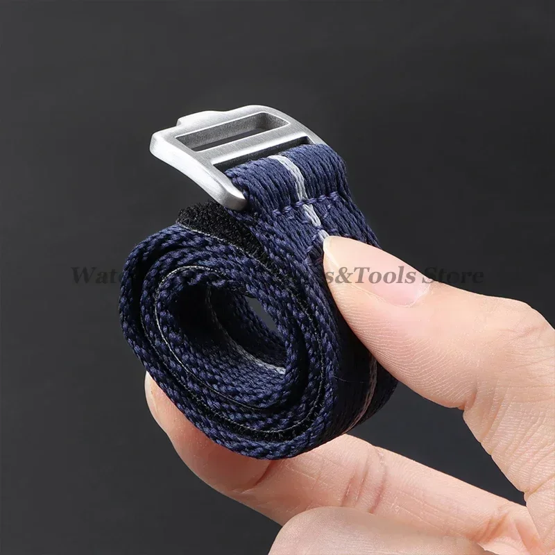 Durable Nylon Watch Strap for Men's Sport Wristwatch – 20mm or 22mm Canvas Replacement Band