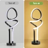 Small Unique Bedside Dimmable LED Table Lamp with Plug, Modern Desk Lamp for Girls Room, Living Room, Dresser 6