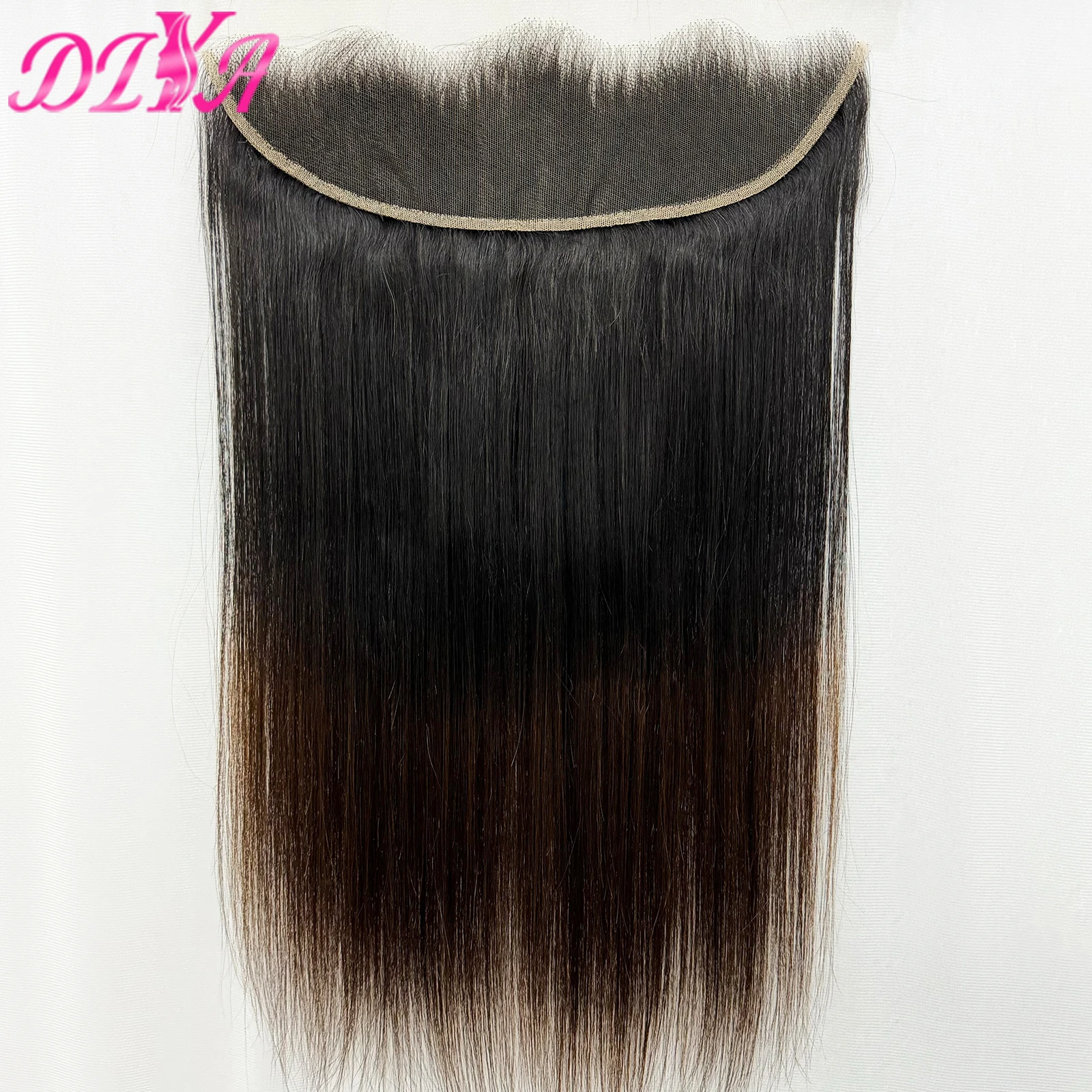 13x4 HD Lace Frontal Only 14-24inch 1BT4 Ombre Vietnamese Human Hair Straight 2x6 5x5 HD Lace Closure Melt Skin for Black Women