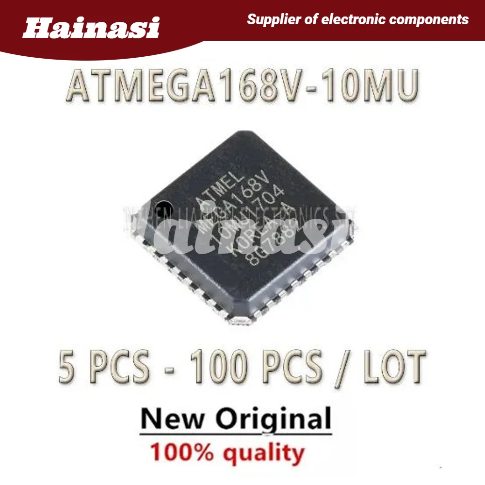 

(5pcs)ATMEGA168V-10MU ATMEGA168V ATMEGA168 ATMEGA IC MCU Chip VQFN-32
