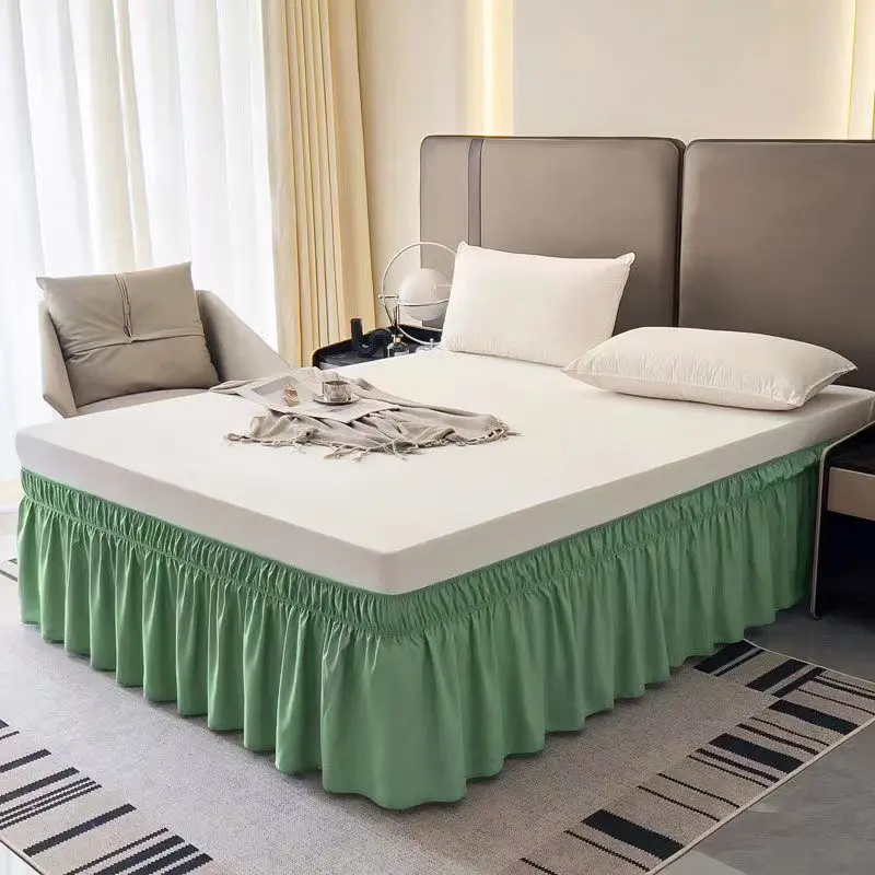 Feyart Gonna Letto Avvolgente Floreale - Volant 38cm, Bianco, Super King 180x200cm - Foto 3