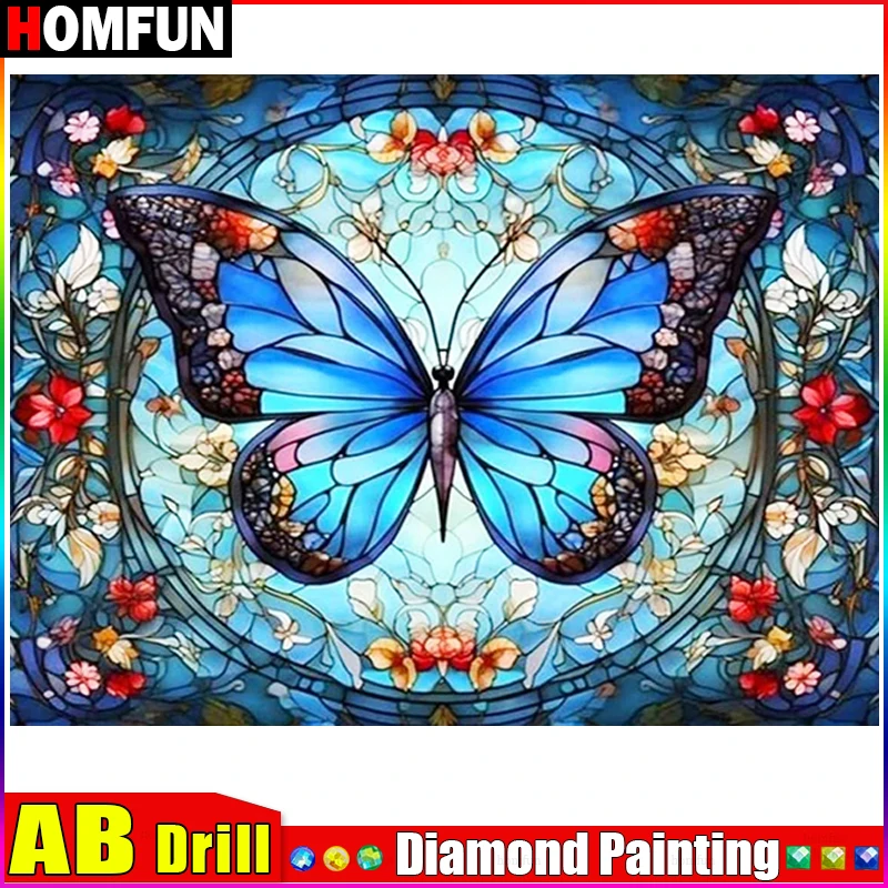 HOMFUN AB Paint With Diamond Embroidery 