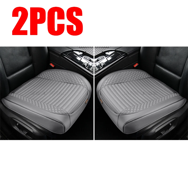 SEAMETAL Premium Thicken PU Leather Car Seat Cushion - Full-Wrap Anti-Scratch Protector Mat