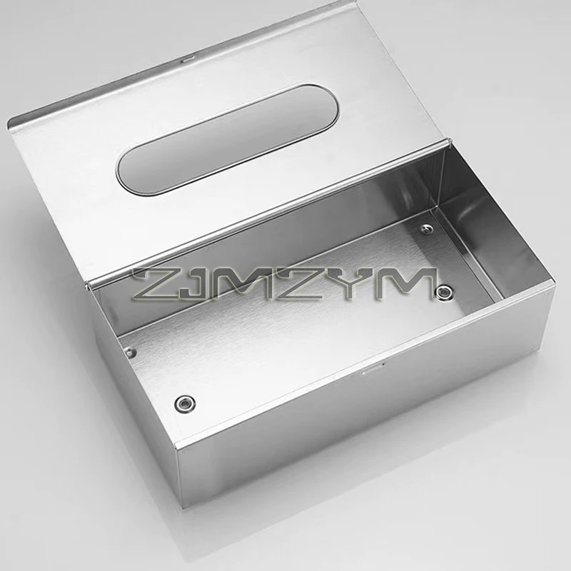 Wall Mounted Toilet Paper Holder Rack Stainless Steel Desktop Tissue Box Stand Bathroom Retro Metal Shelf Black Napkin