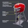Infrared™ Electric Grill, Red – 20602109 5