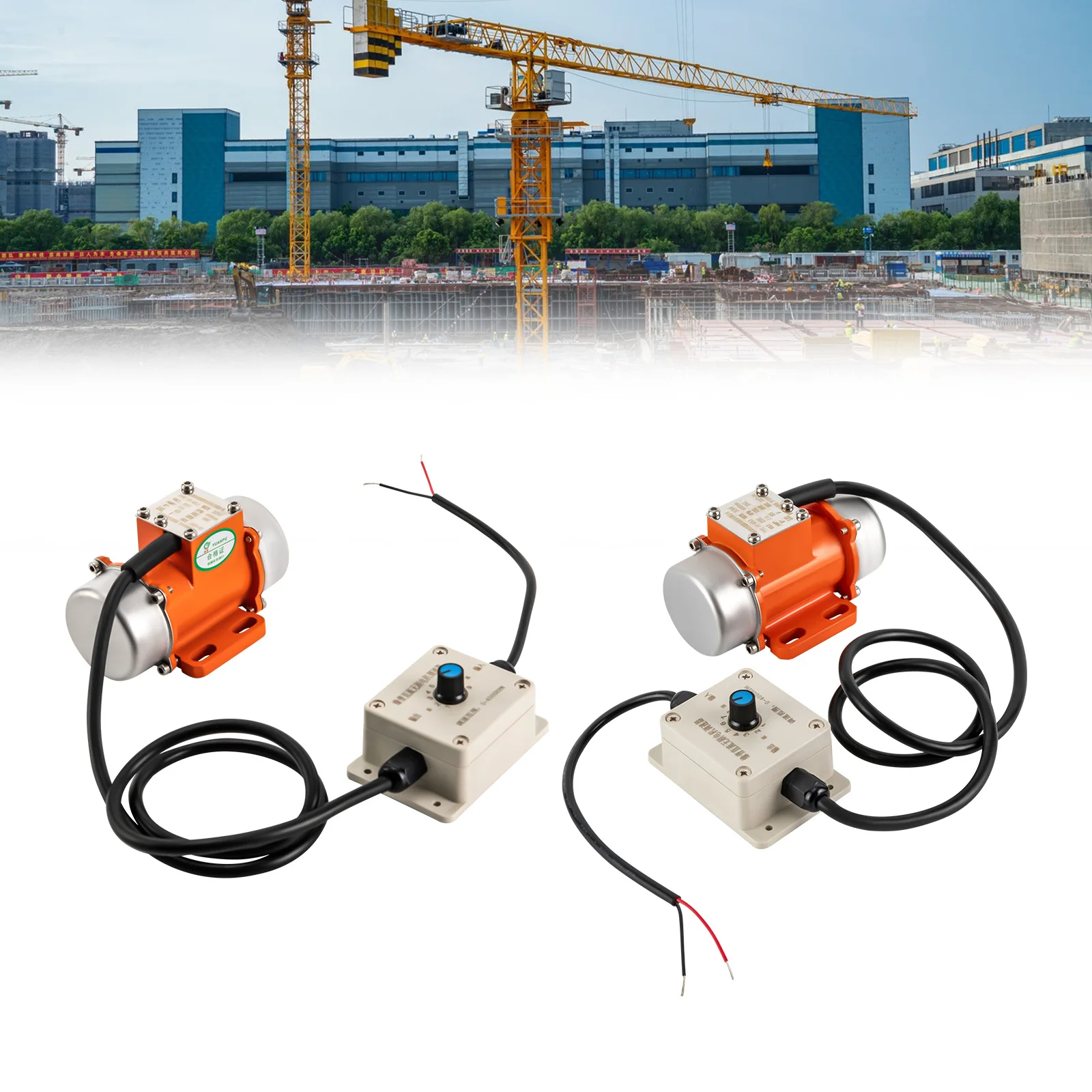 Motore Vibrante DC 24V 4000 RPM Con Regolatore – Senza Spazzole, 60W, IP65 Per Calcestruzzo E Vagli Industriali
