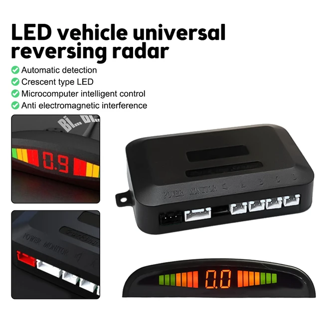 Parking Sensor Sensor de estacionamento para carro Kit Parktronic automático  Visor LED Automóvel Radar reverso Monitor de backup Sistema detector