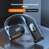 LED Single Earphones Long Standby Business Headphones Waterproof Mono Headset Outdoor Call Bluetooth 5.3 Wireless Earbuds 3