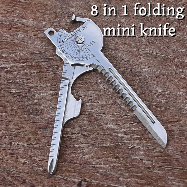 8-in-1 Camping Survival Keychain Tool 1