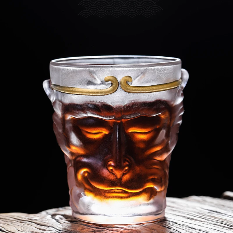 Black Myth Wukong Drinking Glass Crystal Tea Juice Beer Breakfast Mug Creative