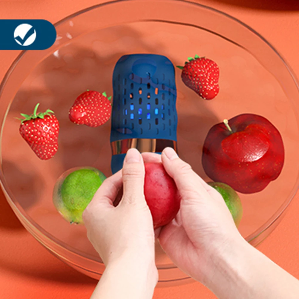 Portable Fruit Vegetable Machine à laver Capsule Shape Food