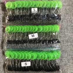 Oval Space Bean Connector Fishing Float Bobber Stopper - 100 Pieces Pack (L)