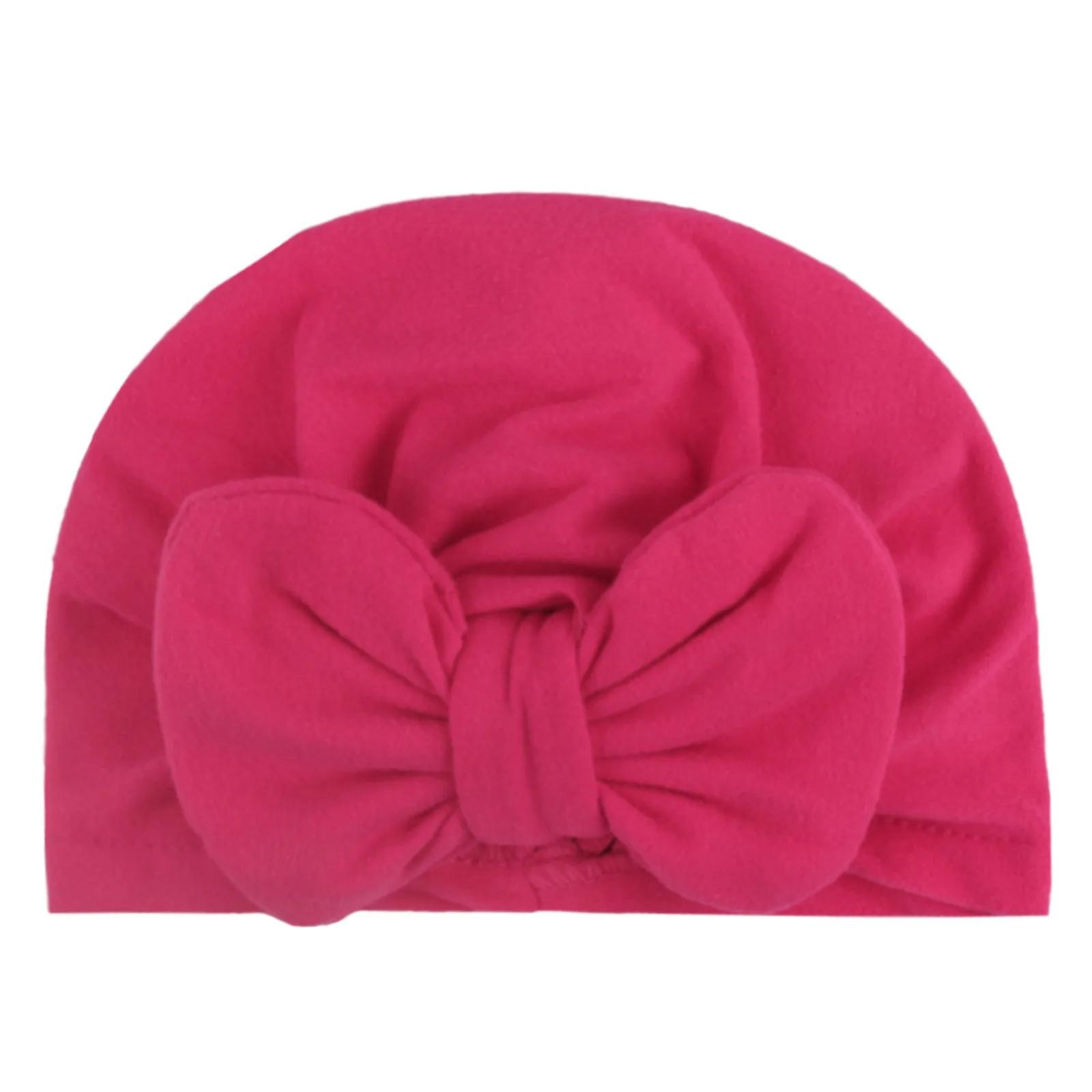 Baby Turban Bowknot Hat Toddler Infant Baby Boys Girls Cap Beanie Solid Cotton Bowknot Elastics Turban Hat кепка для мальчика