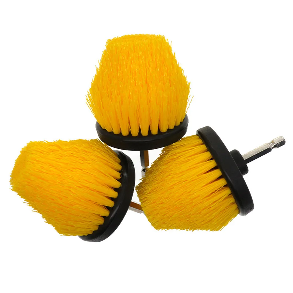2.5 Inch Electric Cleaning Brush Wheel Brush Car Washing Connecting Rod Conical Detail Cleaning Tool for Furniture Kitchen