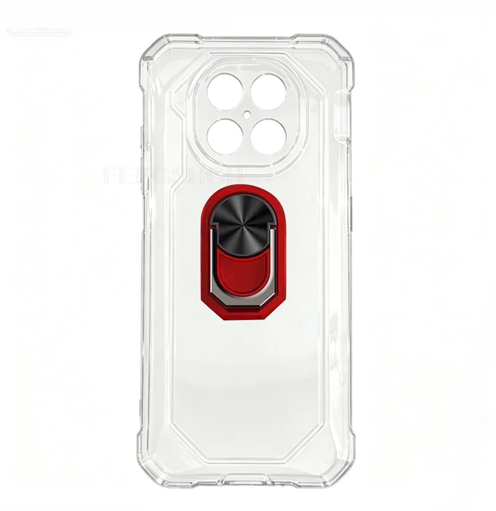 Durable Cubot KingKong ES5 Phone Cover with Back Ring Holder - TPU Soft Silicone Protective Case