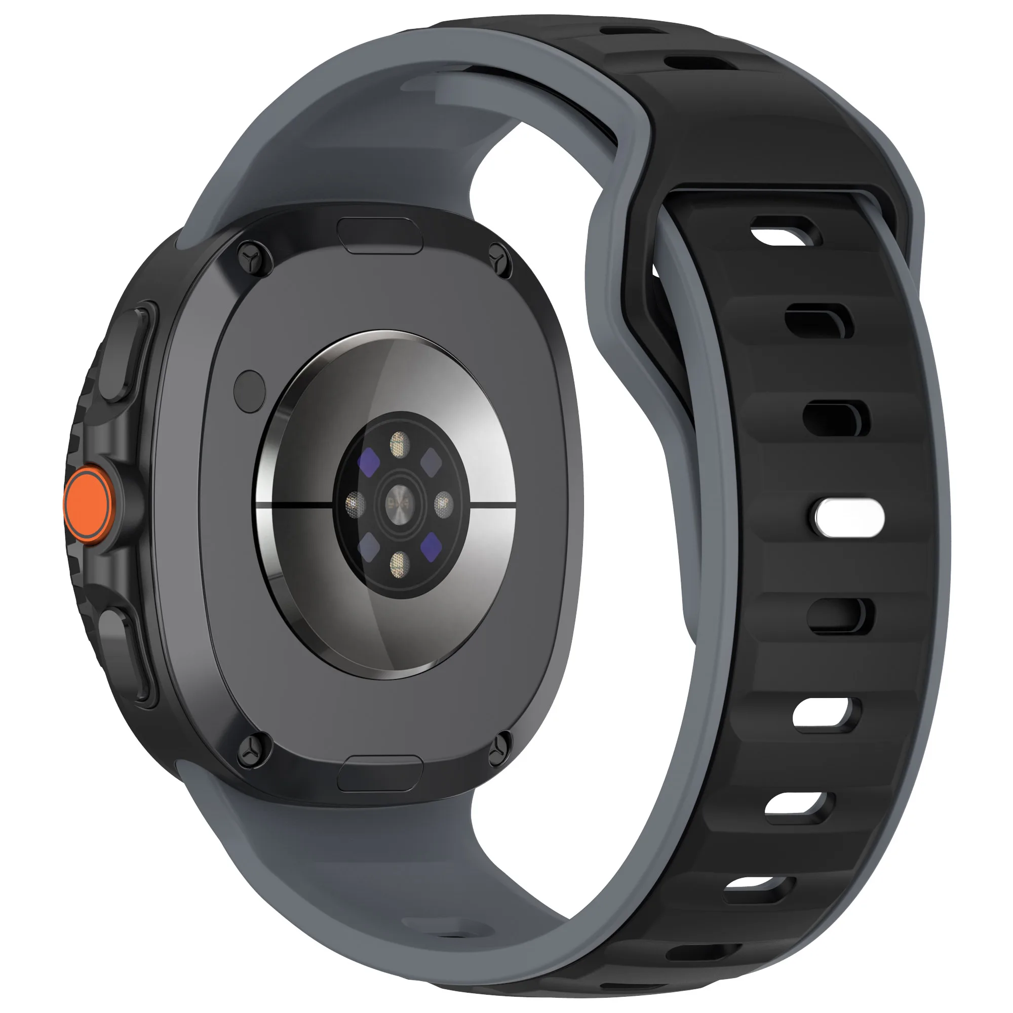 Two-Tone Elastic Silicone Sport Strap