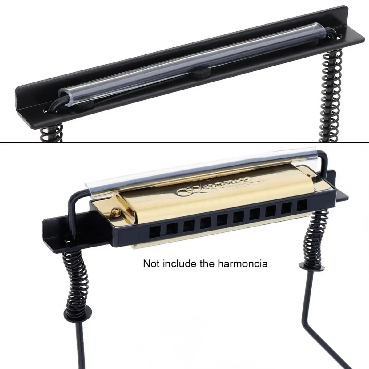 Universal 10 Holes Iron Harmonica Neck Holder Adjustable Mouth Organ Stand Harmonica Harp Rack chromatic harmonica diatonic harmonica kids harmonica
