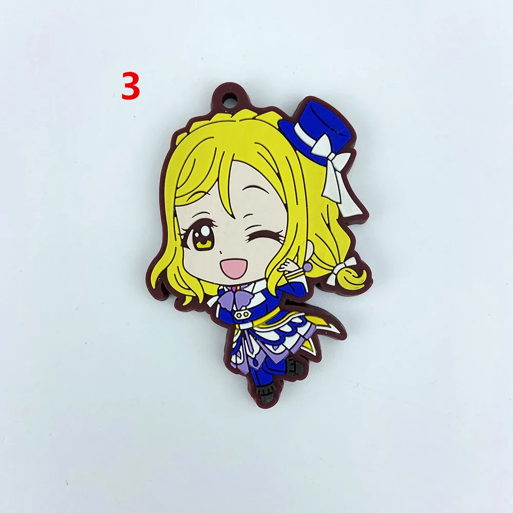 Anime Project rubber Keychain Key Ring Race Straps cosplay 
