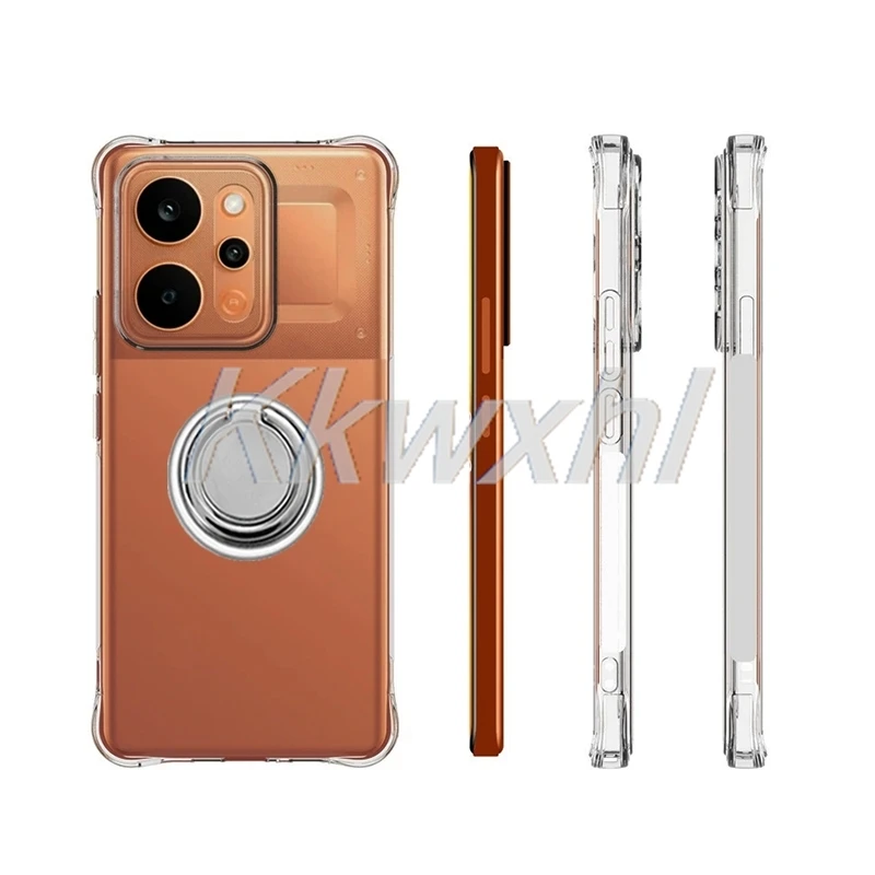 Enhanced Product Title: Durable Shockproof Phone Case with Back Ring Holder