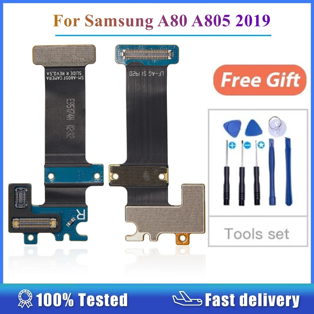 

1Pair For Samsung Galaxy A80 A805 2019 Camera Connector Connecting Flex Cable Spare Part Replacement