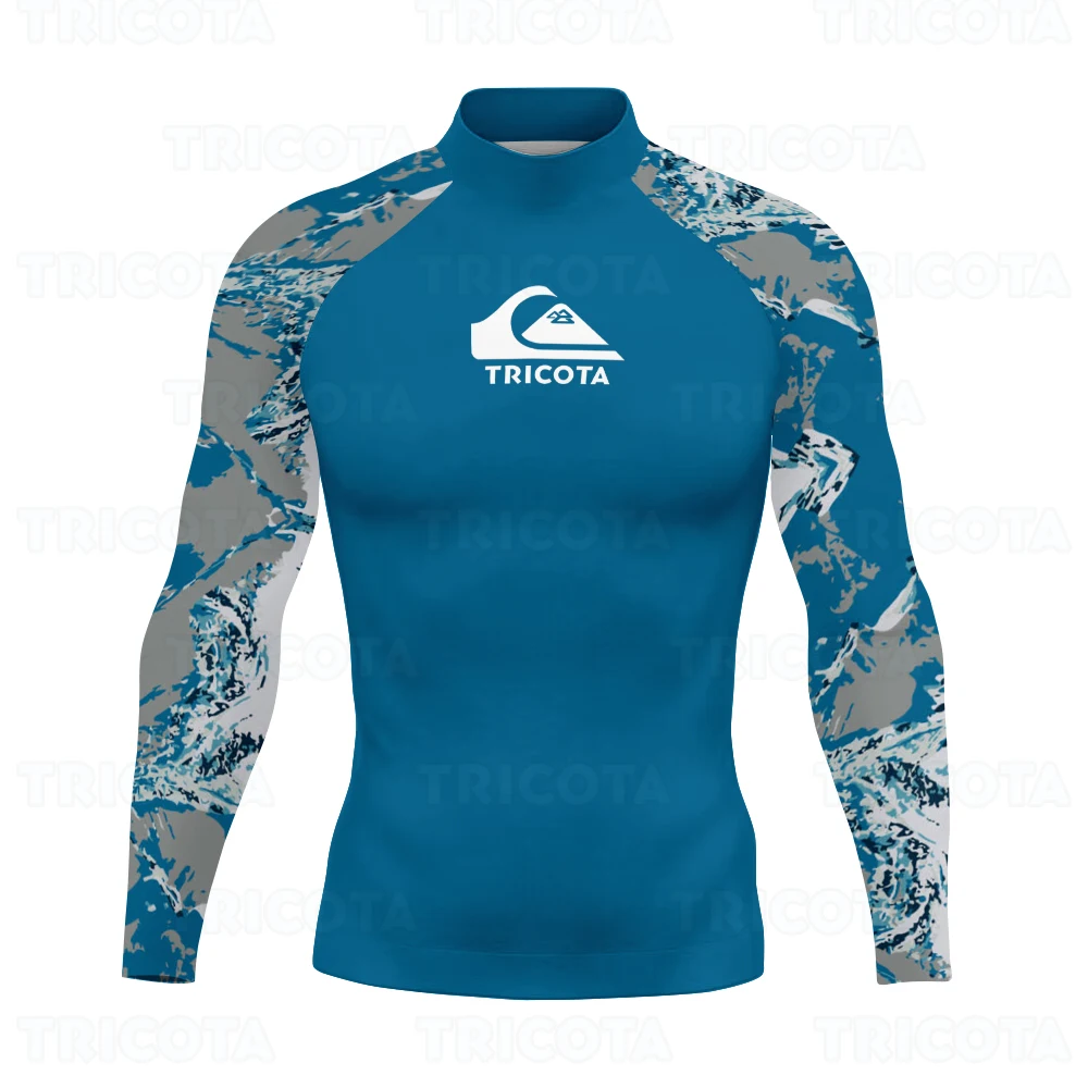 

Surfing Shirts Swimming Clothing Men Rash Guard Diving Swimwear Long Sleeve UV Protection Surfing Tops Beach Rashguards T-shirts