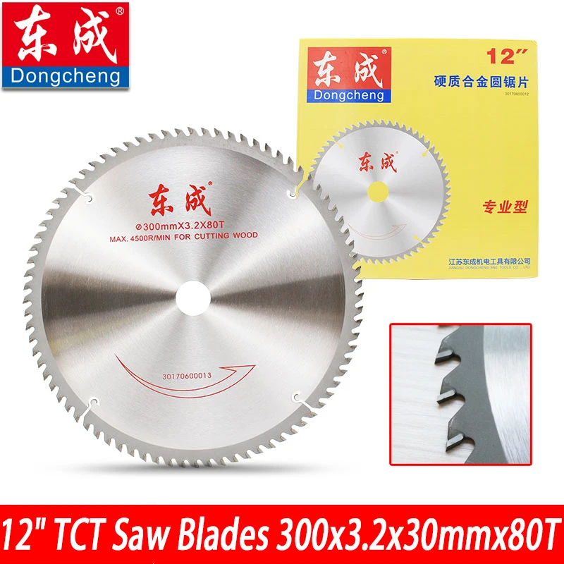 

300mm 120T TCT Circular Saw Blades 12" 40 Tooth Dongcheng Woodworking Carbide Saw Blades 12 Inch Table Saw Blade Bore 30/25.4mm