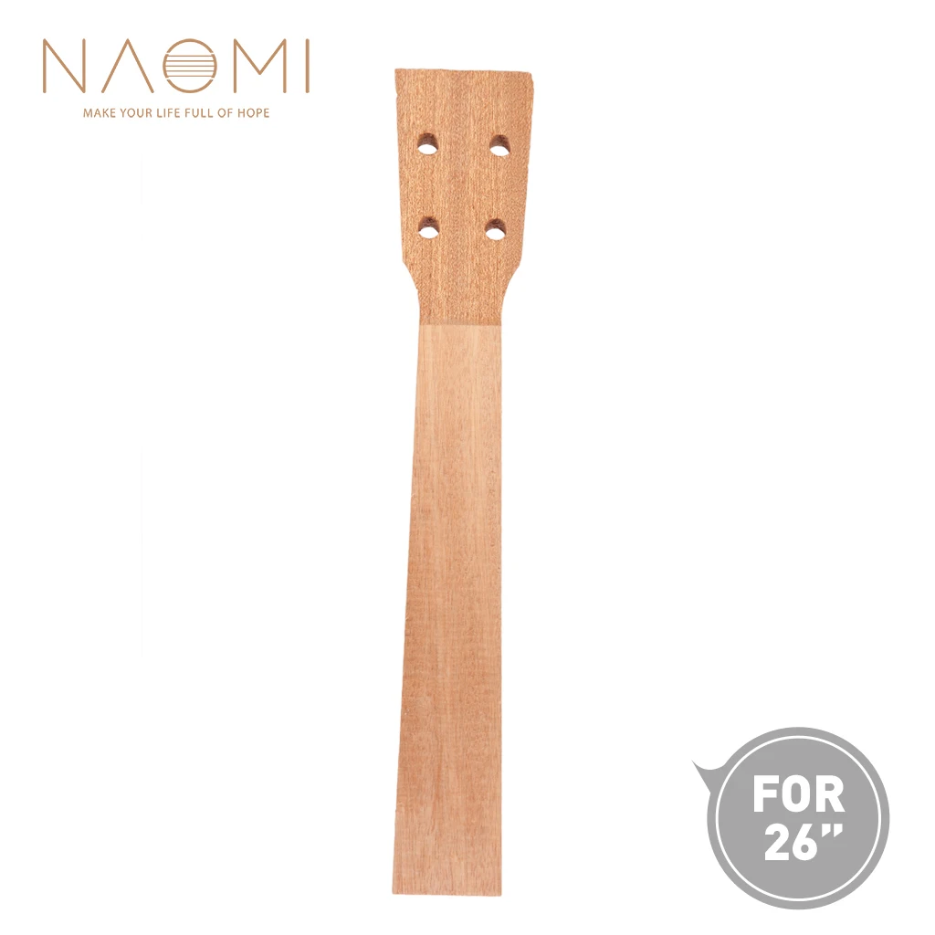 Naomi 26 ''Ukulele Neck Mogano Ukulele Neck Per Tenore Ukelele Uke Hawaii Parti Di Chitarra Ukulele Liutaio Fai Da Te