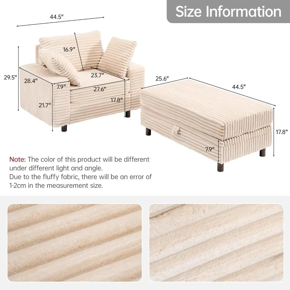 Oversized Chaise Lounge Chair 3