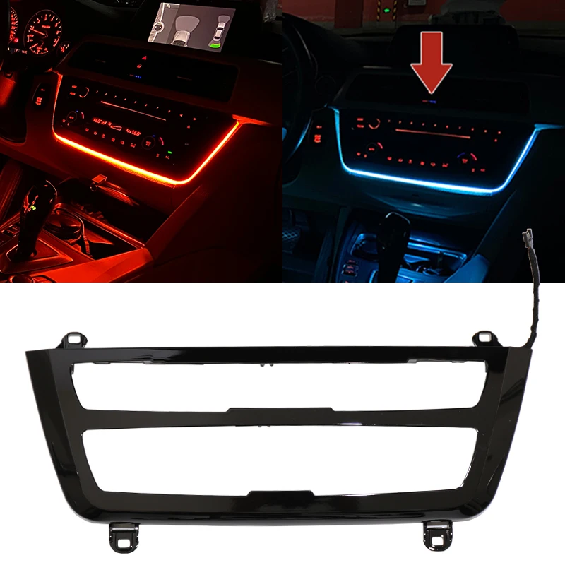 

LED Ambient Light for BMW 3 & 4 Series F30 F31 M3 M4 Orange & Blue AC Panel Center Console Radio Trim Dashboard Atmosphere Lamp