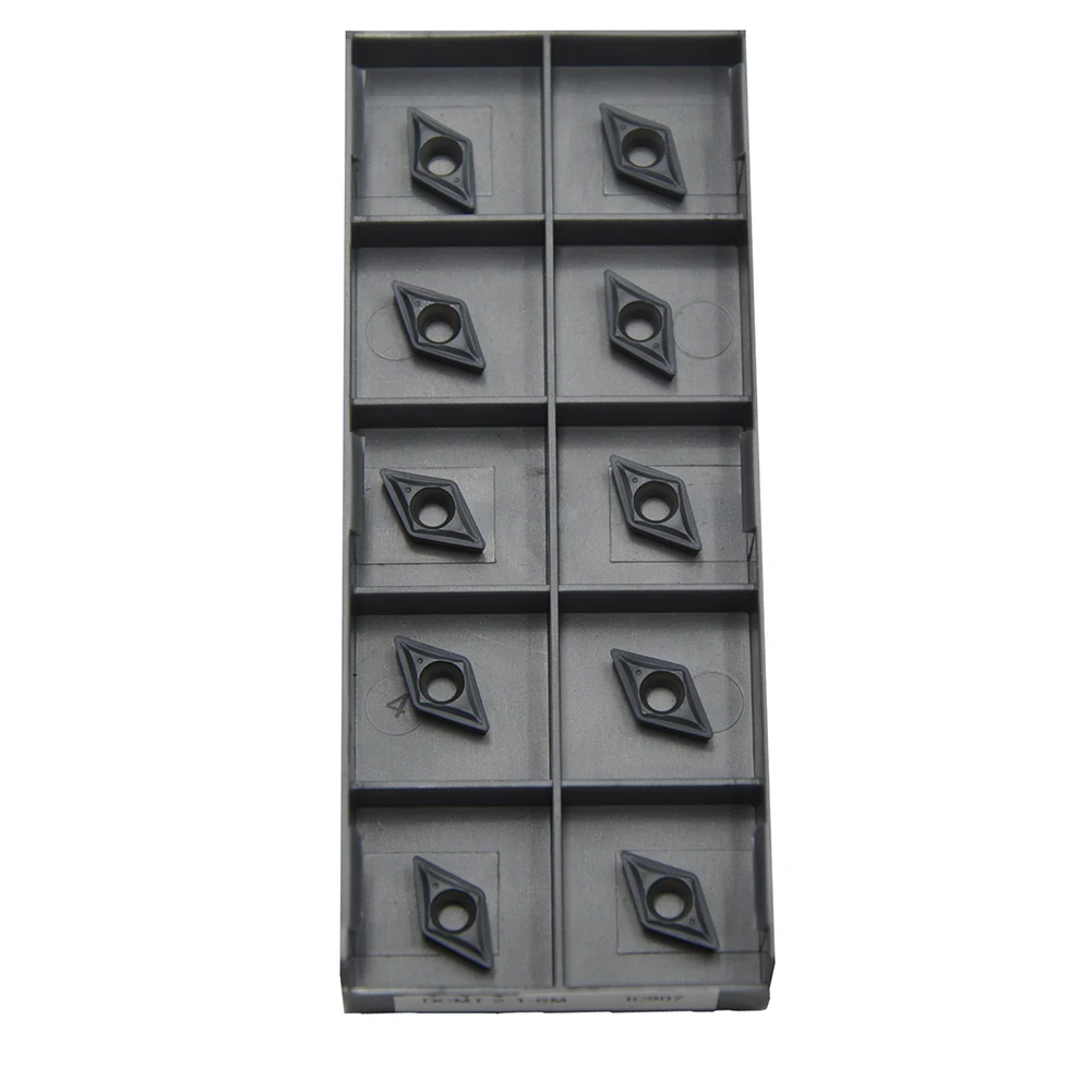 1 Box (10pcs)DCMT2-1-SM DCMT070204-SM IC907/IC928 High-quality CNC Carbide Inserts for Steel