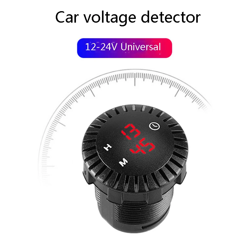 Auto Panel elektronische Uhr 12V/24V Automotive Touch Digitaluhr LED-Anzeige  wasserdicht für Auto Boot Motorrad Drops hipping - AliExpress