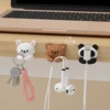 WORTHBUY Cute Desktop Cable Management Self-Adhesive Cord Winder Clip Cable Organizer Holder For Mouse,Earphone,USB,Charging 1