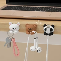WORTHBUY Cute Desktop Cable Management Self-Adhesive Cord Winder Clip Cable Organizer Holder For Mouse,Earphone,USB,Charging 1