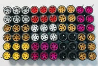 30sets/40sets 11mm wheels for 1/64 Scale Alloy Car Models 1/64 wheels with Tires + Axles for Hot Wheel/Matchbox/Domeka/Tomy 1:64 1