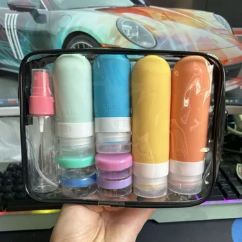 17pcs/4pcs Travel Bottle Set Leak-Proof Container Portable Refillable Toiletries Shampoo Conditioner Lotion Liquid Empty Bottles 2