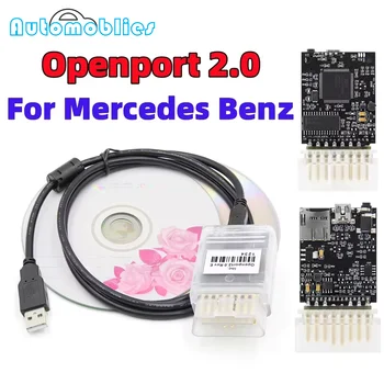Full Chip Openport 2.0 ECU FLASH open port 2 0 Chip Tuning OBD2 Car Diagnostic Tool For Mercedes Benz J2534 ECU Code Scanner 1