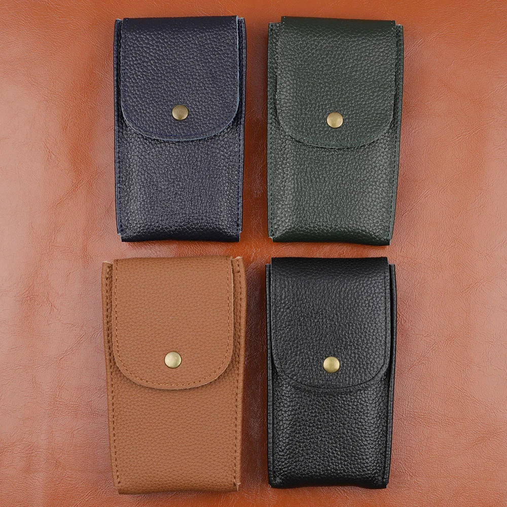 Travel Watch Organizer | Handmade Genuine Leather Watch Box Bracelet Storage Bag Portab... - SKU TWO01932 - UGI Packaging