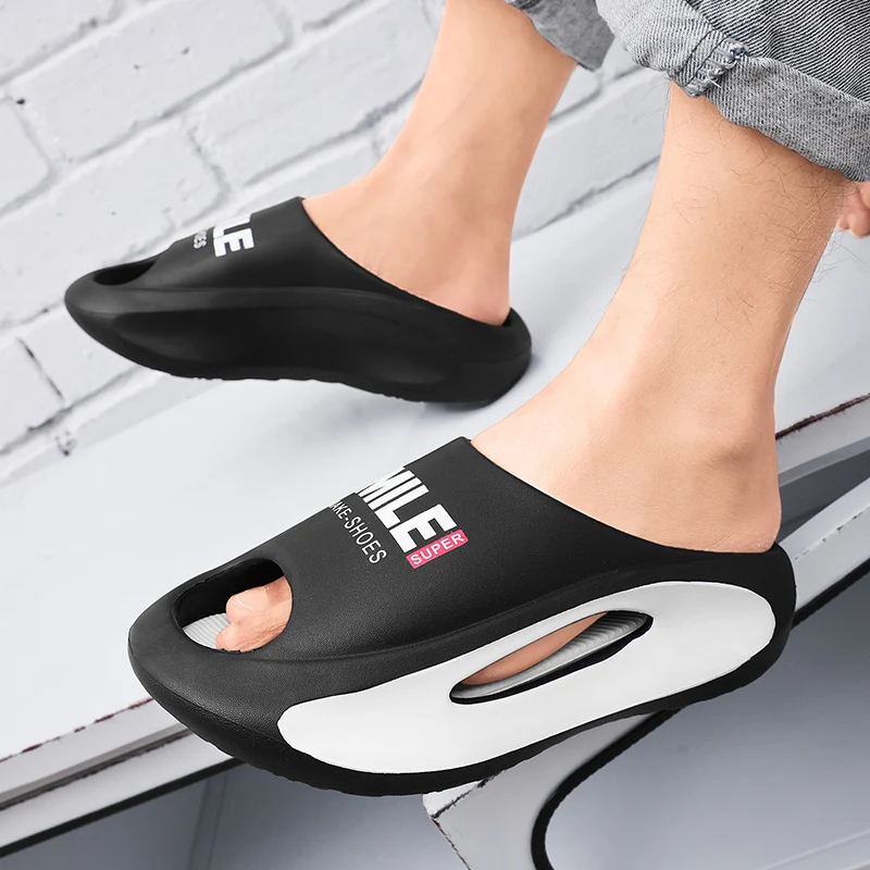 Damessandalen Orthopedisch Thick Soled Sandals Men's Summer Slippers EVA Soft Soled Cloud Smooth Lightweight Beach Shoes 2025