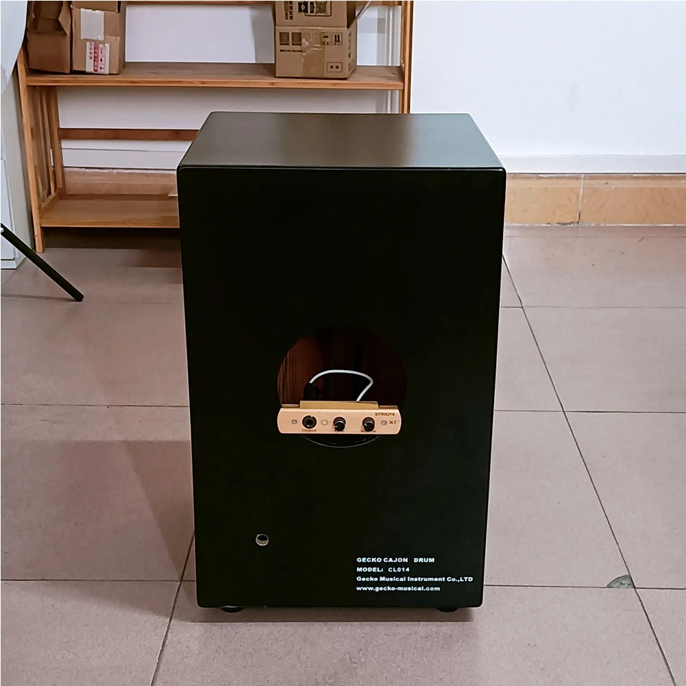 Cajon Box Drum Preamp/Pickup with Tone Volume Control Musical Instrument Pickup Output Jack Percussion Instruments Accessories