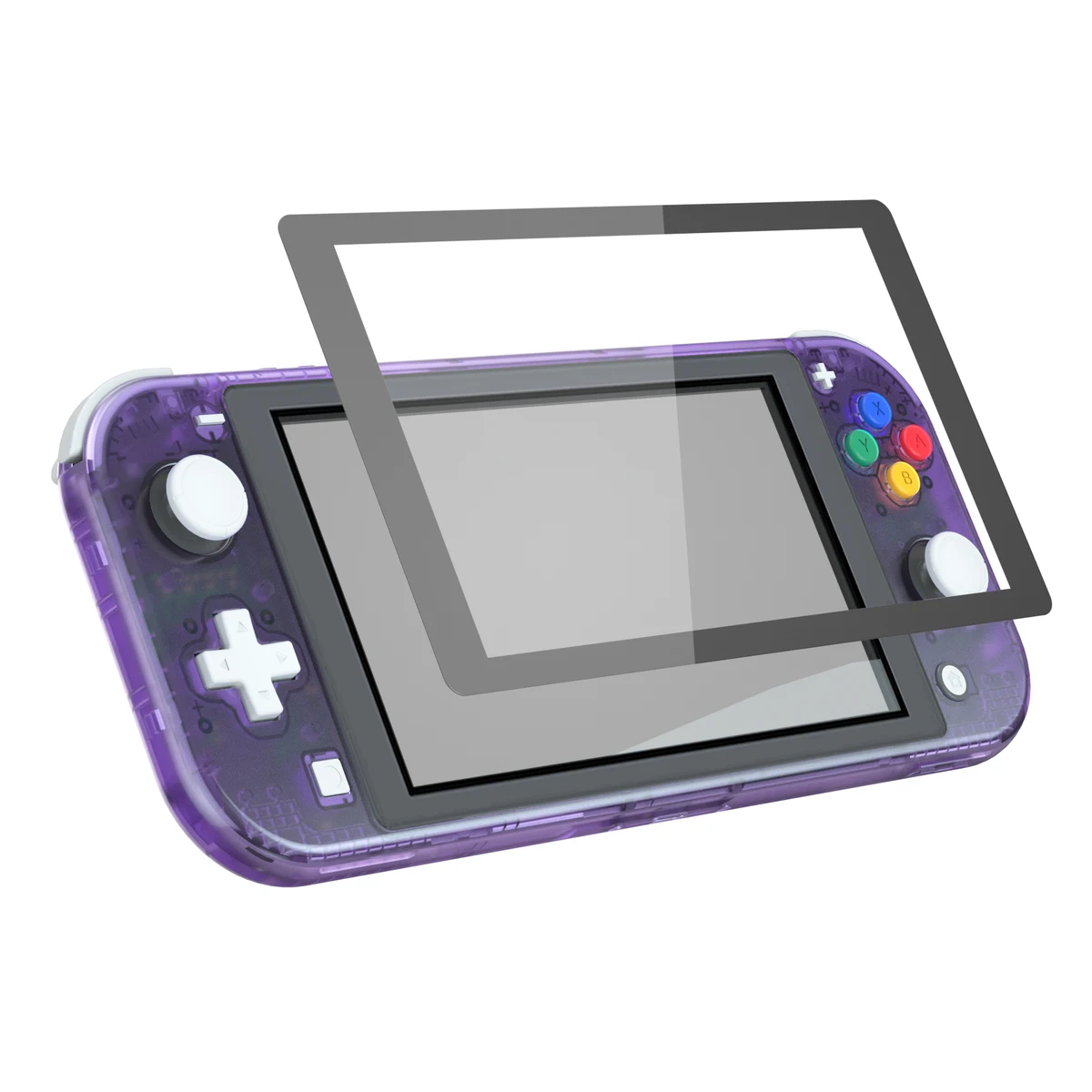 eXtremeRate Replacement Handheld Controller Housing Custom Shell with Screen Protector & ABXY Buttons for Nintendo Switch Lite — view 3