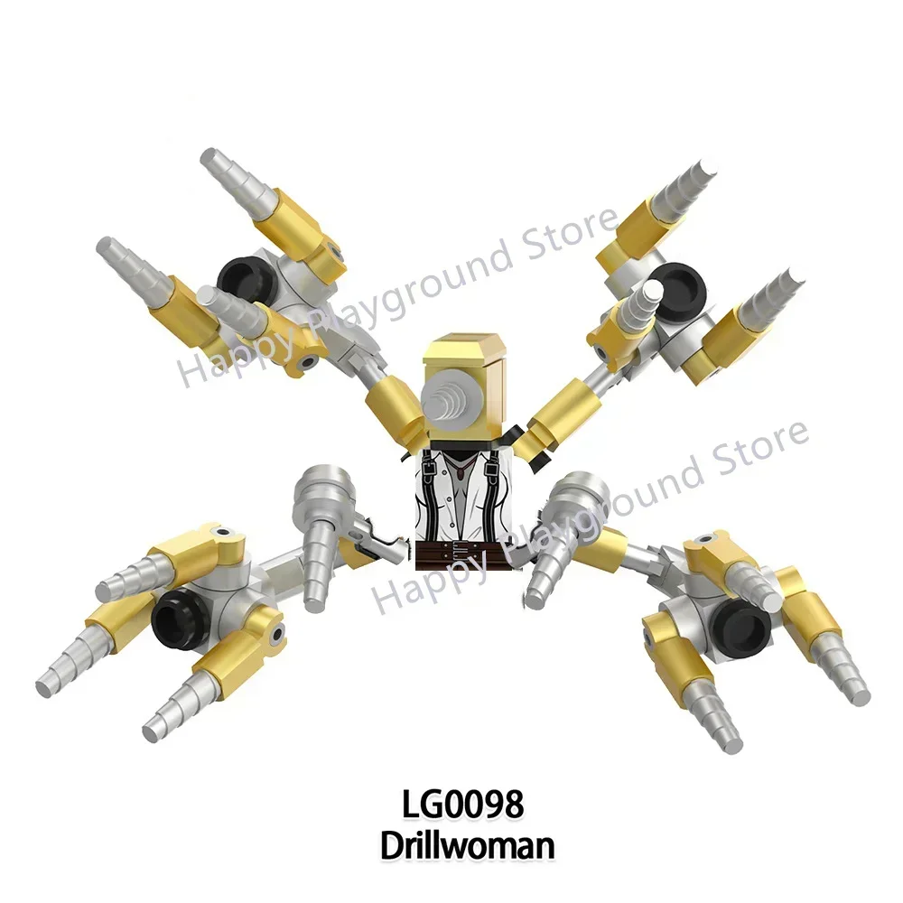 thumbnail image 1 of Skibidi Toilet Anime Dibujos animados Ladrillos Minifiguras Muñecas Camarógrafo Orador Hombre de la TV Mini Figuras de acción de juguete Bloques de construcción, 1 of 5