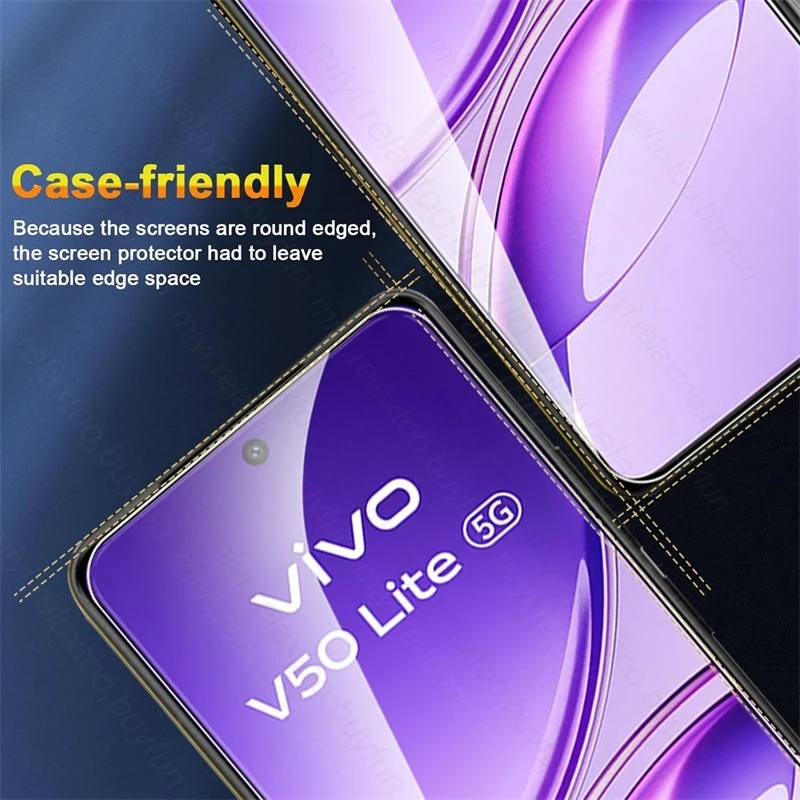 Crystal Clear Tempered Glass Screen Protector - Explosion-Proof Film, 4-Pack