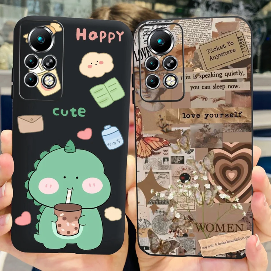 Cute Painted Soft Silicone Phone Case Back Cover Bumper