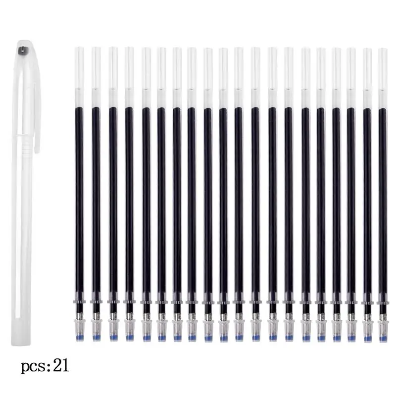 20Pcs High Temperature Disappearing Fabric Marker Refill Pens Set Erasable Pen Multi Purpose DIY Craft Sewing Accessories